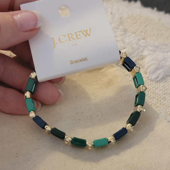 Jcrew solid and stones stretch bracelet - Picture 1 of 7